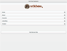 Tablet Screenshot of hotclubsandwich.com